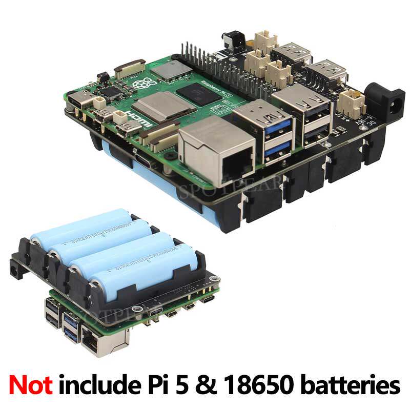 Raspberry Pi Uninterrupted Power Supply Ups 18650 - Placa de Expansión de Gestión de